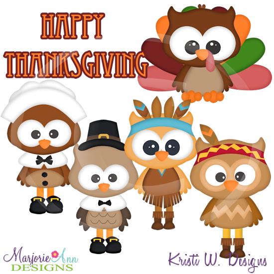 Thanksgiving Hoots SVG Cutting Files Includes Clipart - Click Image to Close